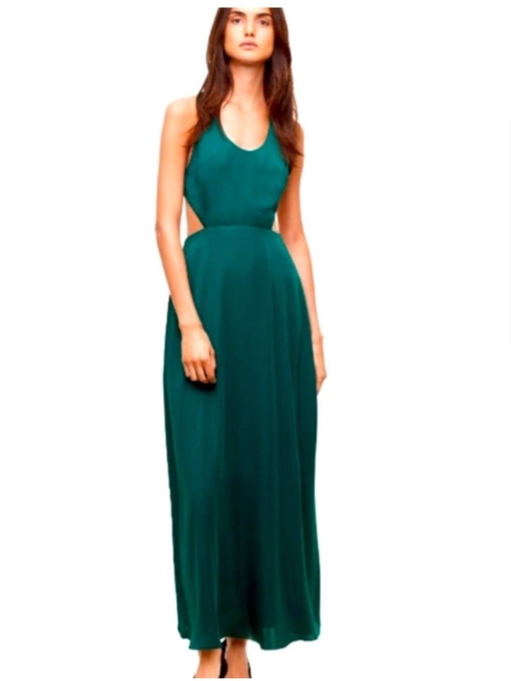 Aritzia Talula Peekaboo Green Maxi Dress XS